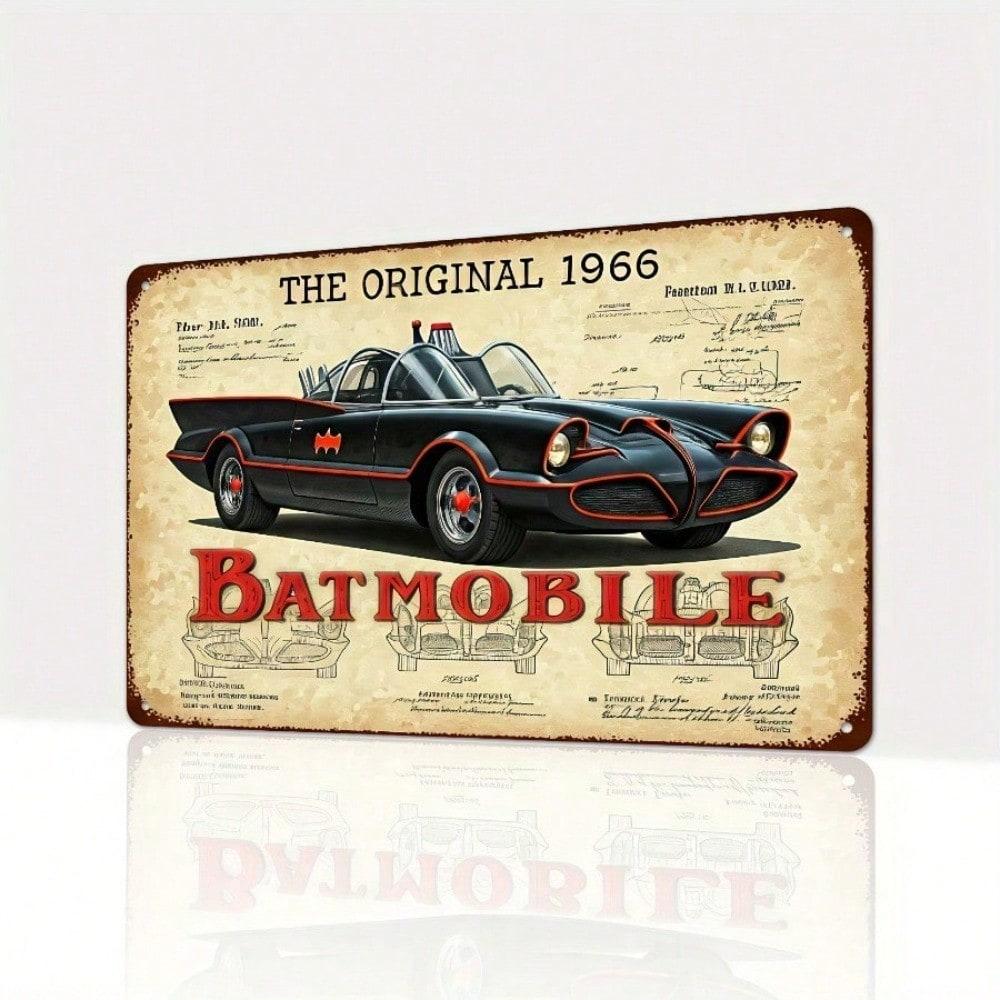 

Original Batmobile Retro Metal Sign 12x8 Inch Vintage Garage Decor 20x30