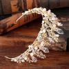 Bridal Crown Headdress Luxurious Baroque Golden Crown Crystal Forest Pearl Headband Wedding Dress Accessories Hair Accessories