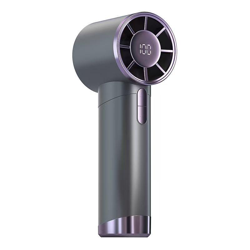 Southeast Asia Bestseller: 1013 Handheld Fan, 100 Speeds, USB-Charged, Portable Turbo Fan with Digital Display. 59x53x158 mm