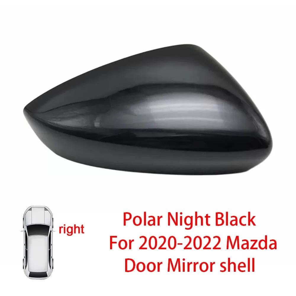 Protective Cover Door Mirror Shell For Mazda 3 Axela    Red Black White Gray Silver Car Rearview Accessories Replace
