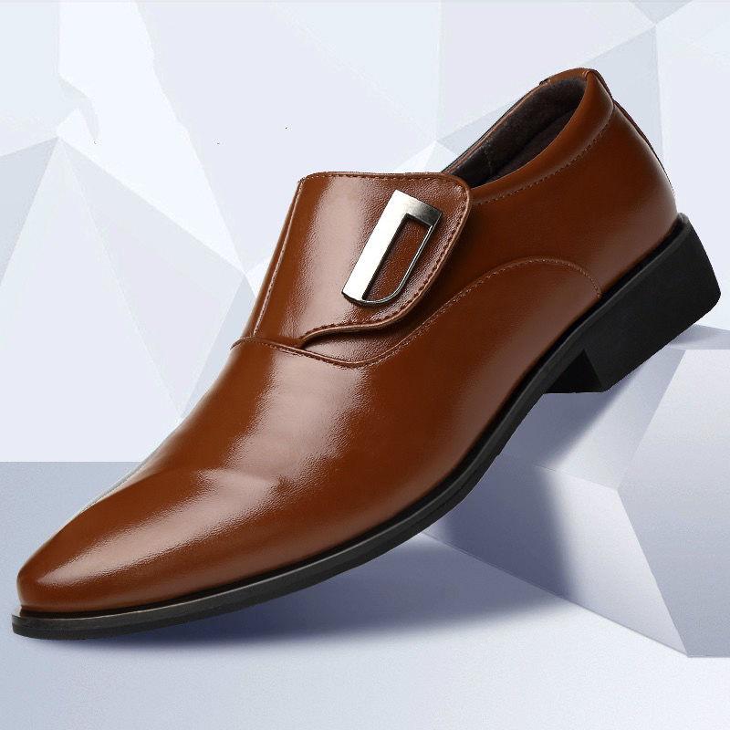 Work Tailoring Slip-on Soft Social Shoe Male Lightweight 2026 Style Gentleman Luxury Designer New Office 39 Men's Formal Shoes