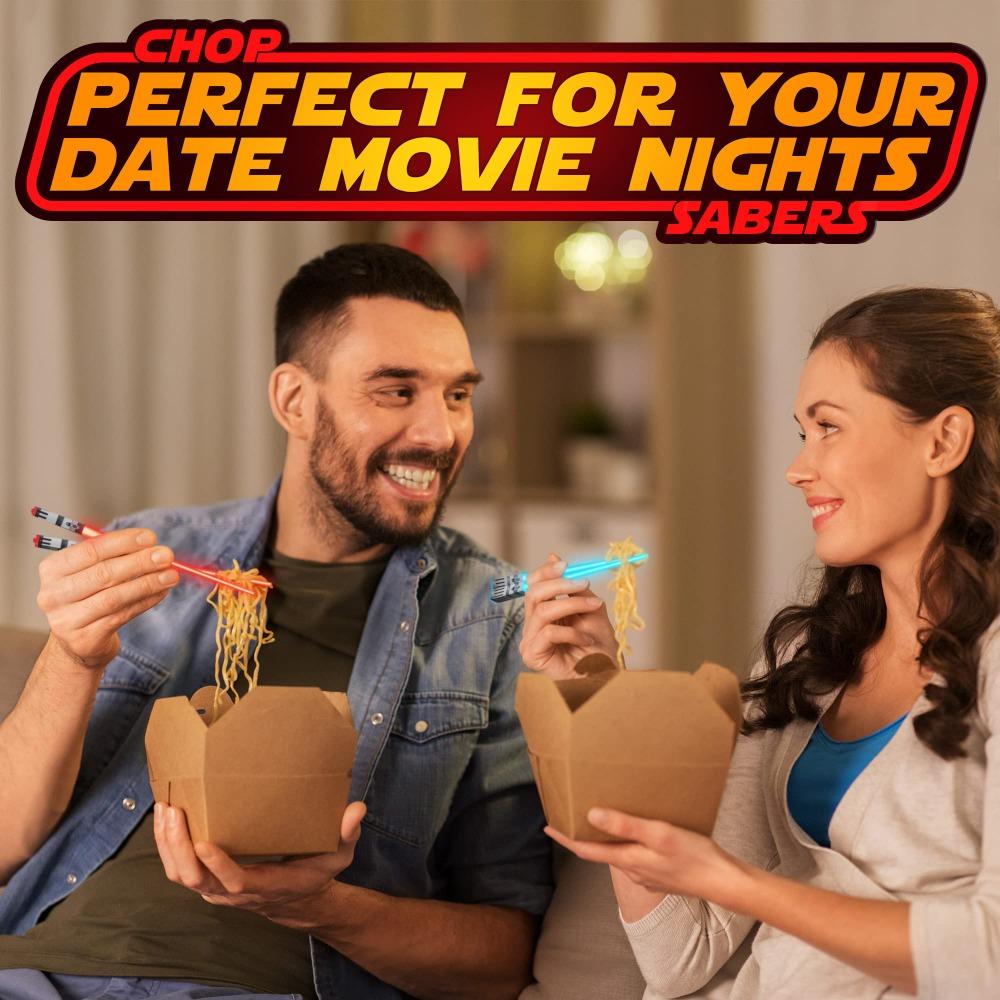 LED Light Emitting Chopsticks, Luminous Chopsticks, Food Grade Material, Chopsticks for Kitchen Dinners