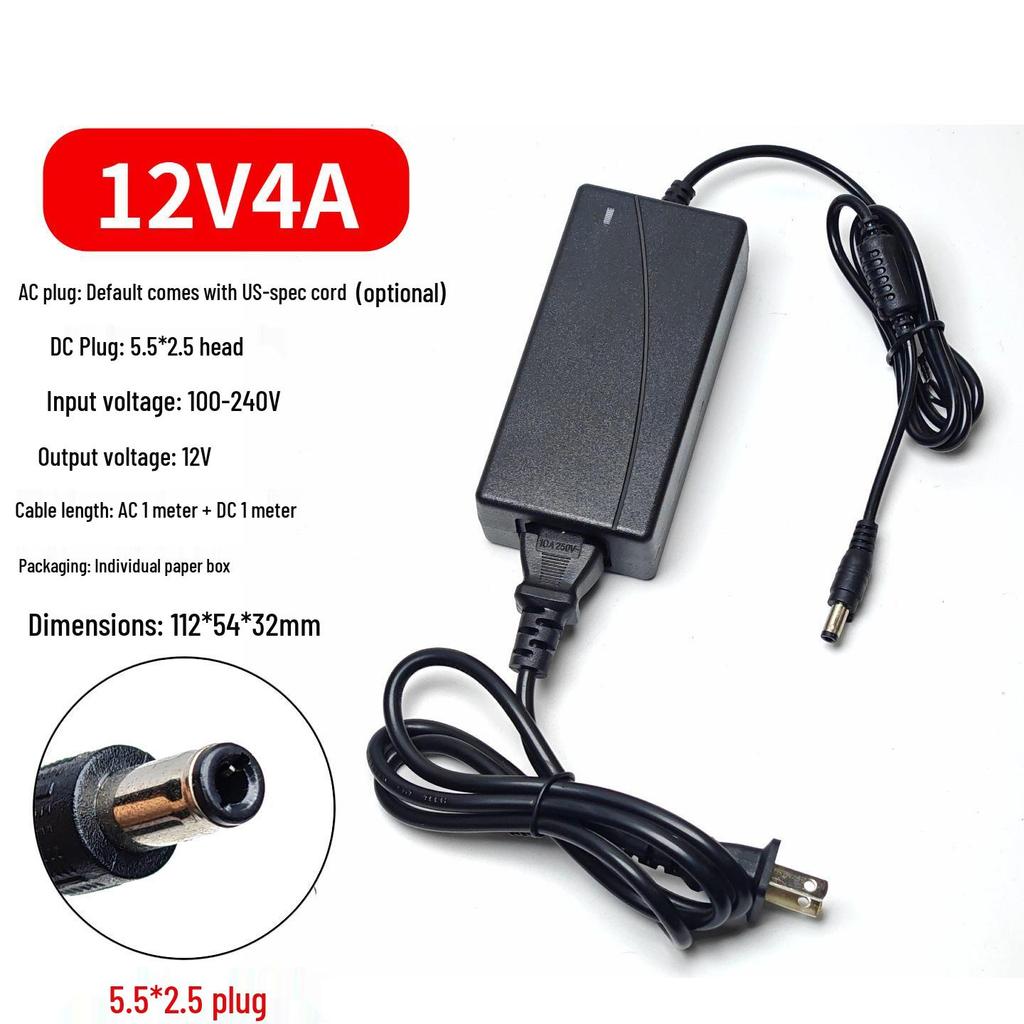 24V 3A Universal Power Adapter for Cash Register Thermal Printer with 3/4-Pin Round Port