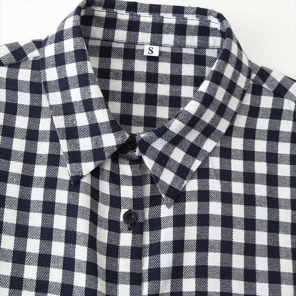 2025 Spring/Summer Women's Hollow-Out Embroidered Plaid Shirt - Single-Breasted Casual Top