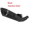 Black Stainless Steel Slip-On Exhaust Muffler with Heat Shield for KTM Duke 790 / 890