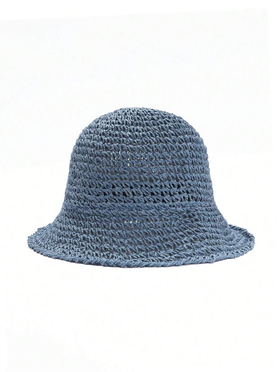 Zealous Sole Women's Camel Short Brim Handwoven Straw Sun Hat Solid Color Beach Travel Summer Hat Cm