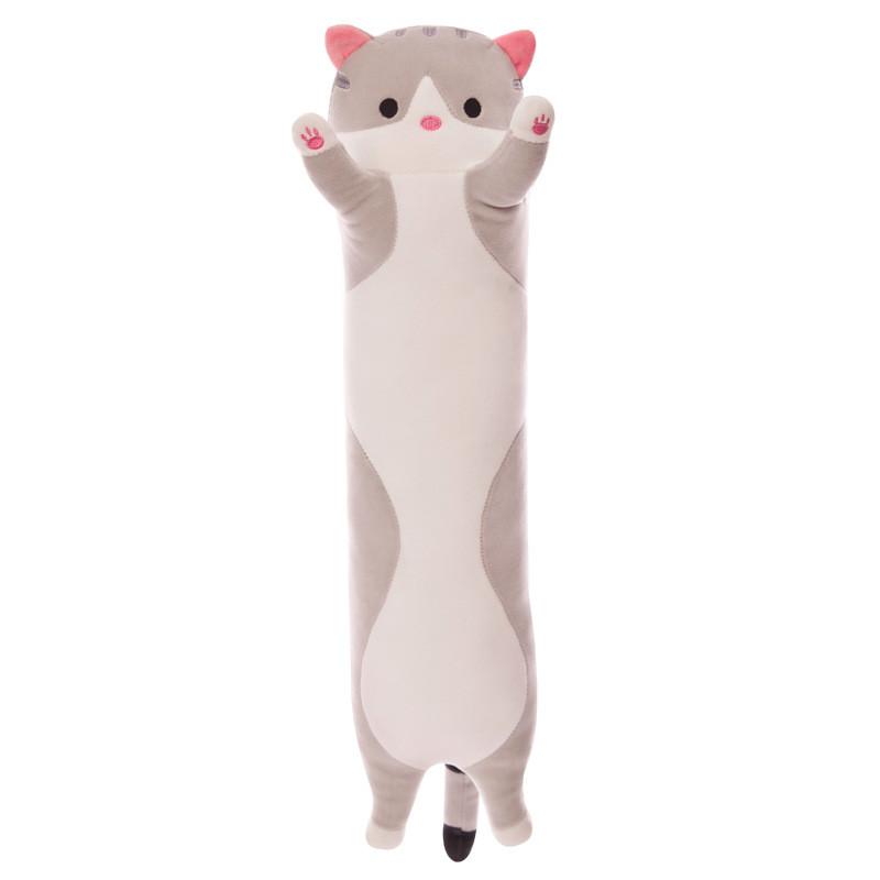 Long Cat Cartoon Pillow Animal Down Cotton Plush Stuffed Toy Decoration Holiday