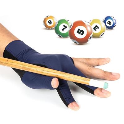 3 Open Fingers Billiard Gloves for Men Women Elastic Non Slip Wear Resistant Breathable Pool Cue