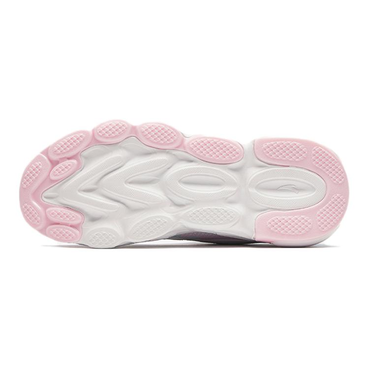Anta Kids Synthetic Leather Fabric Comfortable Non-Slip Durable Low-Top Running Shoes Kids Running Shoes White Blue Pink A22435523-1