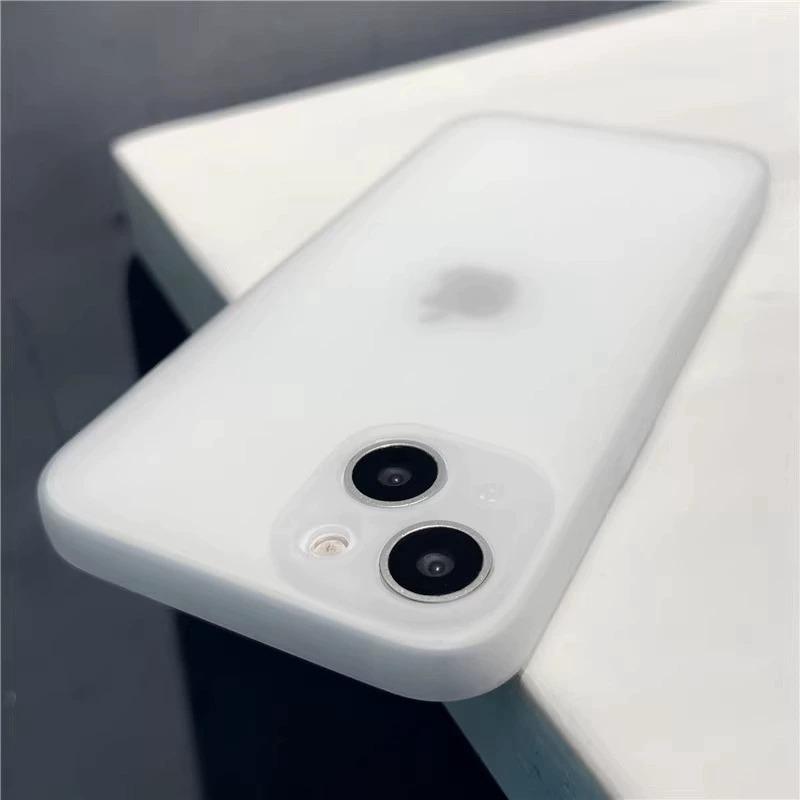 

Мягкий ультратонкий матовый чехол для телефона iPhone 11 12 13 14 15 Pro Max X Xs Max XR 7 8 Plus, мини-прозрачный чехол-бампер For iPhone 15Pro Max