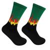 Red Flame Street Skateboard Socks Casual Fashion Hip Hop Socks Teenager Student Skateboard Boy Sok