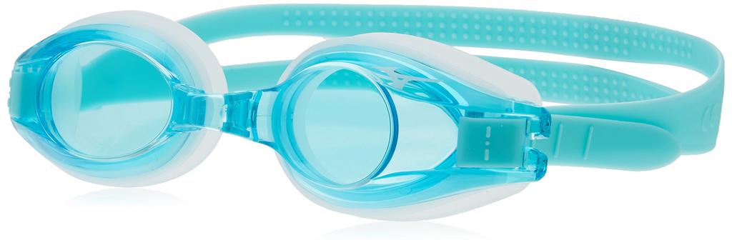 Mizuno Lunettes de Natation Junior avec Coussin 3D Bleu Eau, N3JF600021,