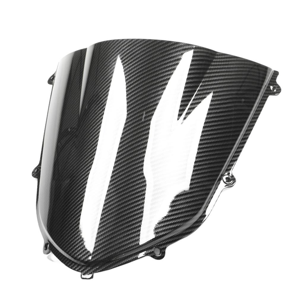 Motorcykel Vindruta Kolfiberstil Framruta Vindavvisare Skydd Ersättning för ZX‑10R 2004‑2005