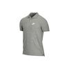 Men's Lapel Short Sleeve Gray Polo Shirt CN8765-063