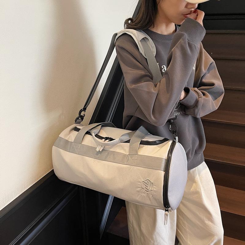 Dry and Wet Separation Large Capacity Gym Bag Swimming Sports Bag Short-Distance Travel Bag with Separation Shoes Bags