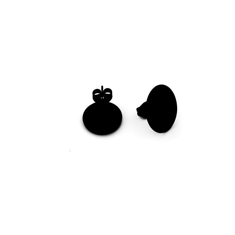 20 Stück Edelstahl Ohrstecker Basis Stift Mit Ohrstecker Passend für 8 10 12mm Cabochon Fassung DIY Schmuckherstellung Zubehör