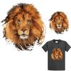 Press Washable Clothes DIY Printing Iron On Appliques Lion Patches Heat Transfer Stickers