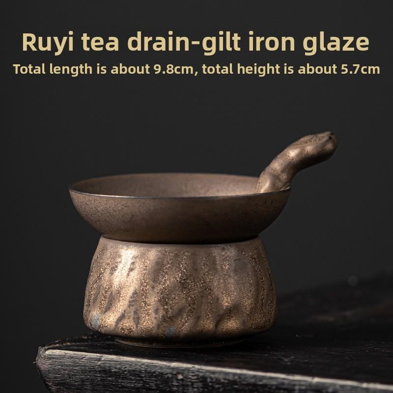 

Japanese Gold-plated Tea Filter Non-woven Fabric Tea Filter Residue Ceramic Tea Filter Kung Fu Ceremony Accessories