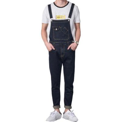 Übergroße Jeans-Arbeitskleidung für Herren, Jeans-Latzhose für Herren, schmale Hosenträger für Herren