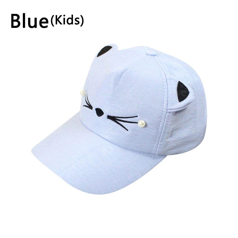 Fashion Cat Ear Hat Baseball Cap Cartoon Cotton Hat Outdoor Sport Cap Casual Sun Cap Cute Cosplay Hat