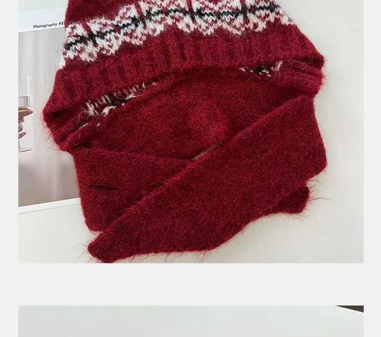 Damen Niedliche Kleine Bär Strickmütze: Warm, Winddicht, Ohrenschutz, Kältebeständig, Plüsch für Herbst und Winter