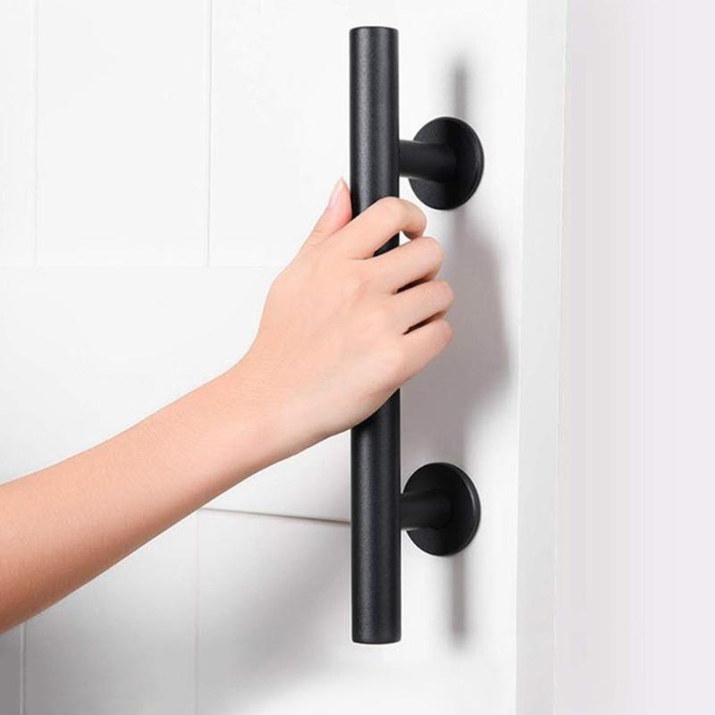Steel Sliding Barn Door Handle Pull Cabinet Flush Hardware Set Wood Door Handle Interior Door Furniture Handle Hardware