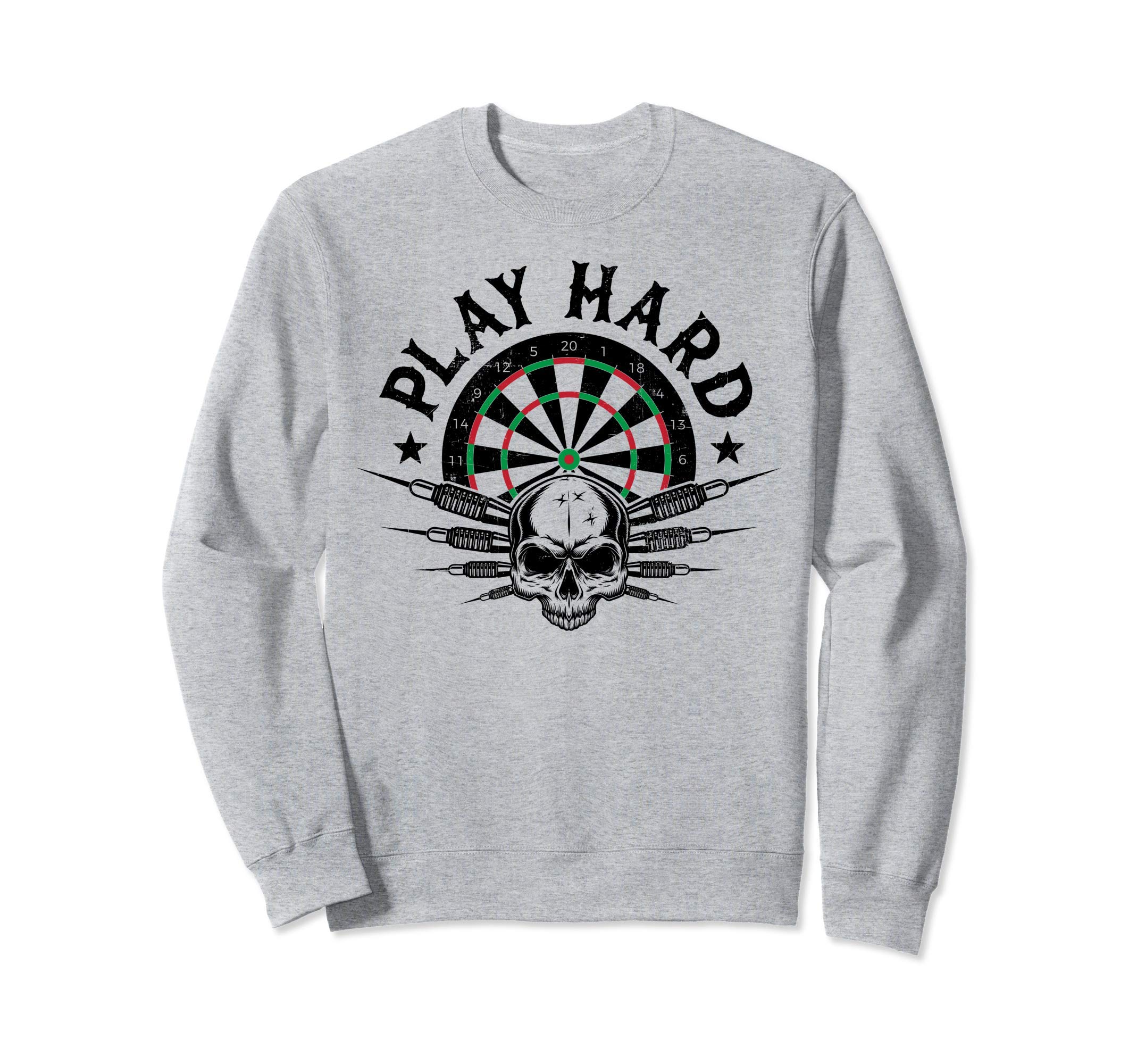 

Играйте в Дартс с Жестким Дартсом Дартс Мишень Винтажная Толстовка с Черепом