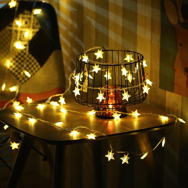 Multicolor LED String Lights - Festive Bubble Star Bulbs for Christmas & Celebrations
