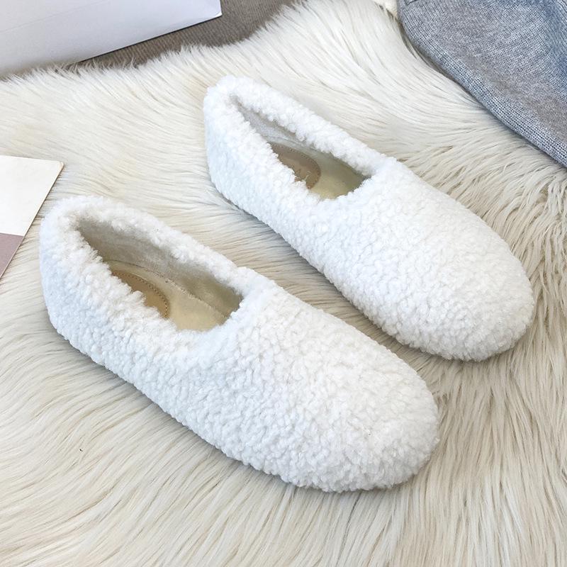 Women's Furry Velvet Lamb Wool Loafers - Autumn/Winter Large Size (41-43)