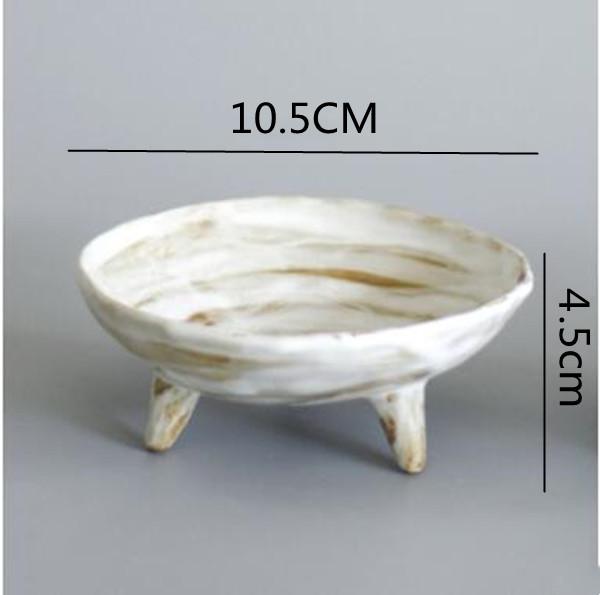 Creative Triangle Fruit Plate Tableware Stoneware Plate Kitchen Large Snack Plate Storage Tray Japanese Sushi Dipping Plate