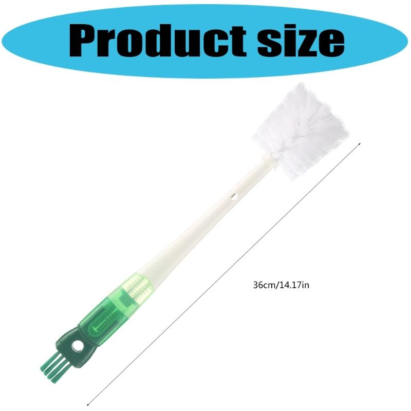 2Pieces MultiFunctional Cup Scrubber Brush Long Handle Dish Cup Brush for Feeding Bottle Mug Cup Cleaning Kitchen Tool