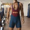 TAUWELL Herren Einteiler Elastisches Fitness-Tanktop für Laufen, Radfahren und Gewichtheben 03