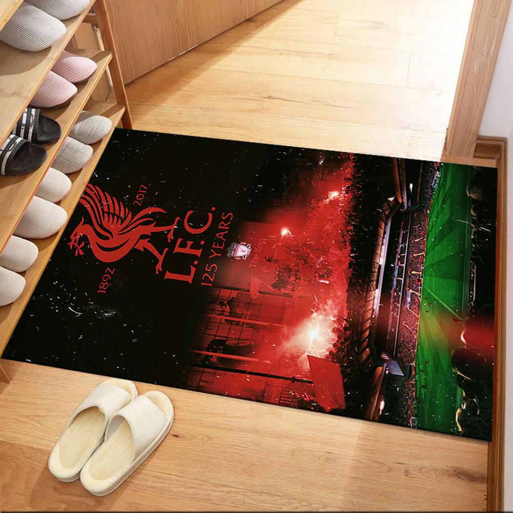 Liverpool Football Club Floor Mat Suitable For Outdoor Living Rooms Balcony Hallway Antislip Rug Decorate Offices Wedding Party Gift