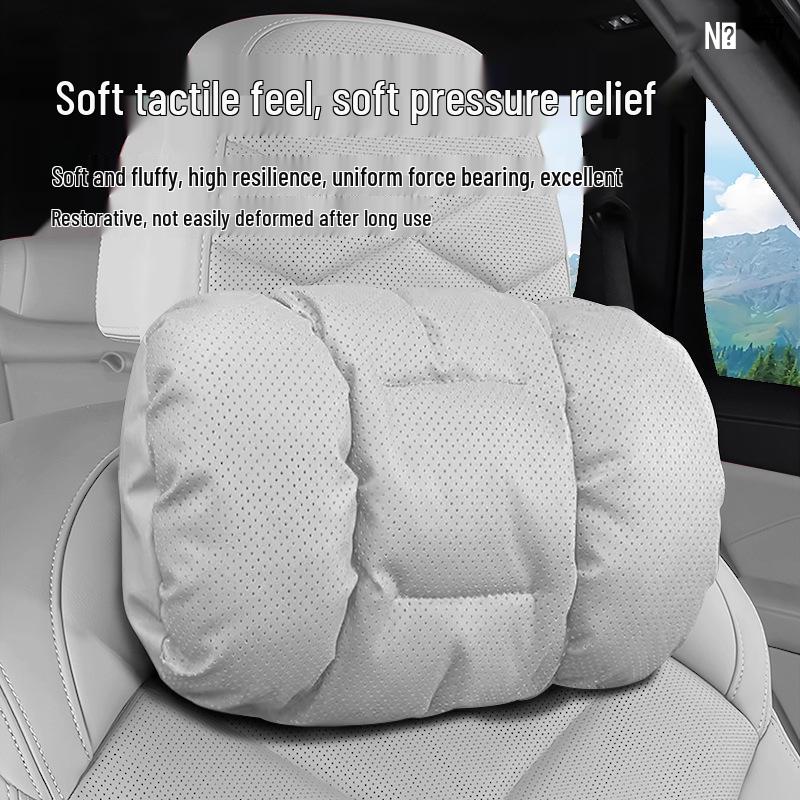 Xiaopeng Car Headrest Neck Pillow: Nappa Leather Support for X9P7+/G7/G6/G9/MONAM03.