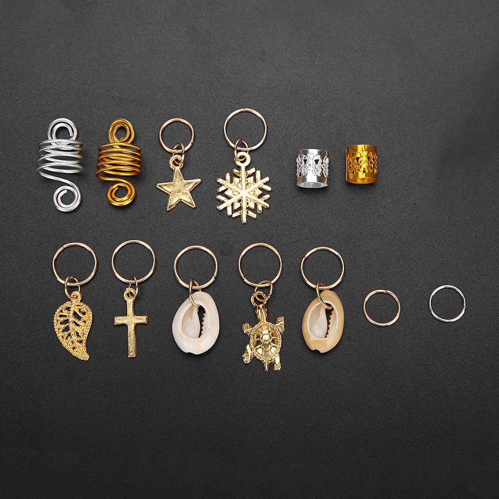 120pcs Hair Braid Rings Dreadlocks Bead Ring Fashion Hair Decoration Accessories