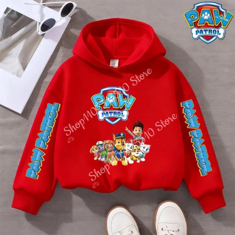 Paw Patrol Clothing for Boy Girl Long Sleeve Hoodie Chase Skye Clothes Tee Comfortable Tops Cartoon Base Swsweatshirt Kids Gift