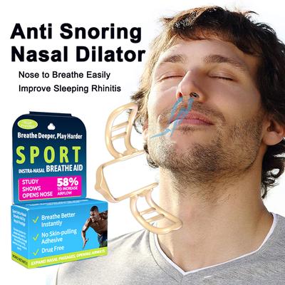 1pcs Snore Stopper Dilatador Nasal para Redução de Ronco Aumenta o Fluxo de Ar Dispositivos Anti Ronco Clipe Nasal de Silicone Melhora o Sono e o Ronco