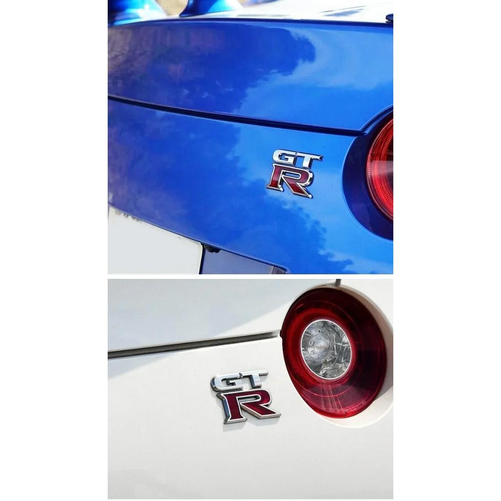 1pc 3D Metal GTR logo Badge Sticker Car Rear Trunk Emblem Decal Nine Colors are Available for Selection