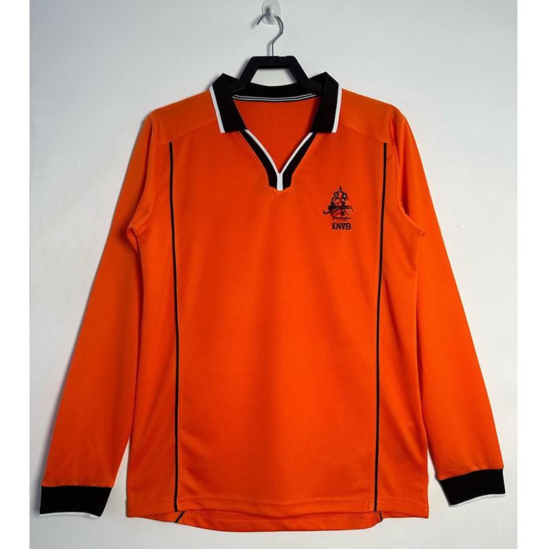 Long Sleeve Retro Football Jersey Men Classic Club National Team Style Sports Training Wear