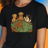T-Shirt Women Dogs Playing Billiards Motif Cotton Size S To 3XLWill Open In a New Window or Tab
