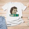 Cute Unique Bookworm Reading Hedgehog Shirt Gift Unisex T-shirt