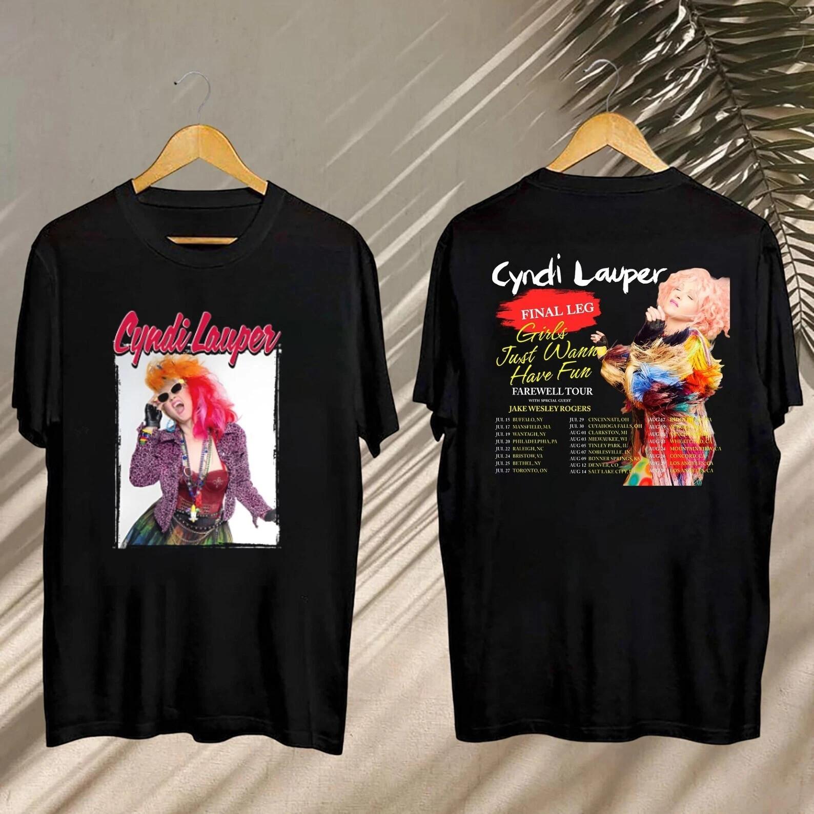 Cyndi Lauper Girl Just Wanna Have Fun Farewell Tour 2026 T-shirt3 XXL