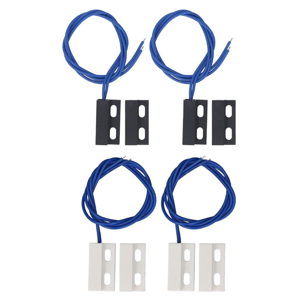 2 perechi întrerupător magnetic de ușă normal închis, încastrat, senzor de contact pentru poarta ferestrei pentru Home Securit