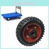 Cart Rubber Flat Universal Wheel Silent Swivel Casters Tools Durable Equipment