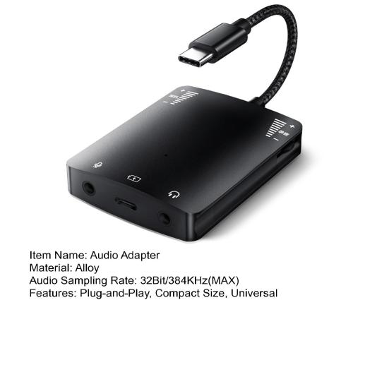 1 Set Audio Fast Interface Adapter Stable Transmission Compact Size Universal Plug-and-Play External Sound