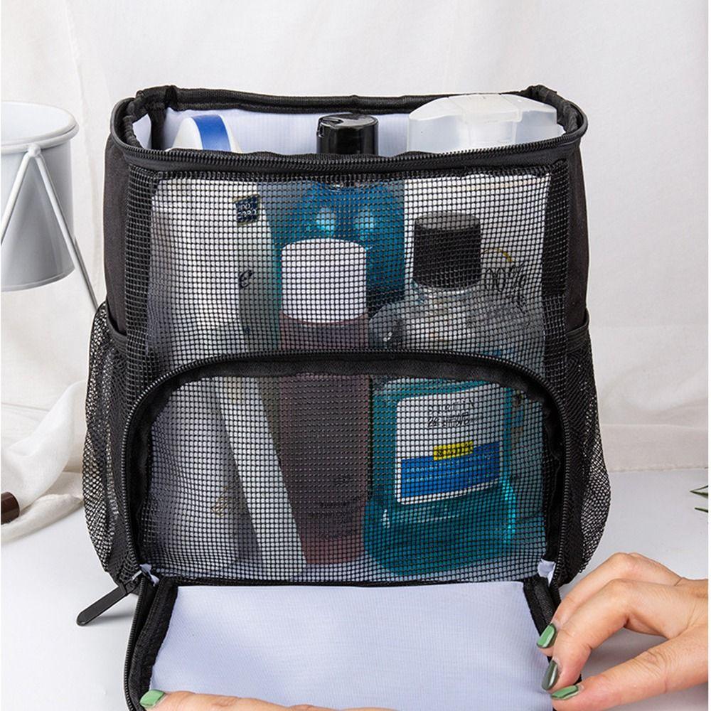 Quick Dry Shower Bag Portable Toiletry Case Lightweight Foldable Mesh Tote  Bathroom
