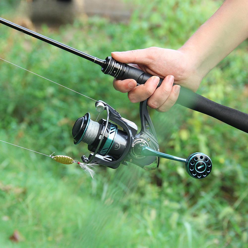 "Haoton Black Full Metal Spinning Fishing Reel for Sea Rod, Luya, Micro Fish - Big Reel DK"
