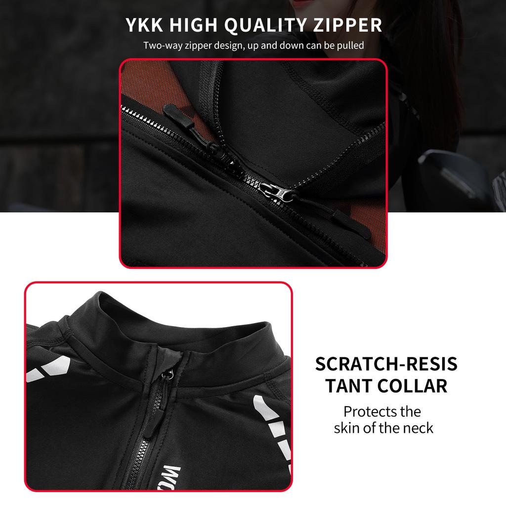 Womens Motorcycle Jacket with Armor CE2 Certified Protection High Visibility Mesh Riding Jacket for Women Mesh Motorcycle Jacket Armored Jacket