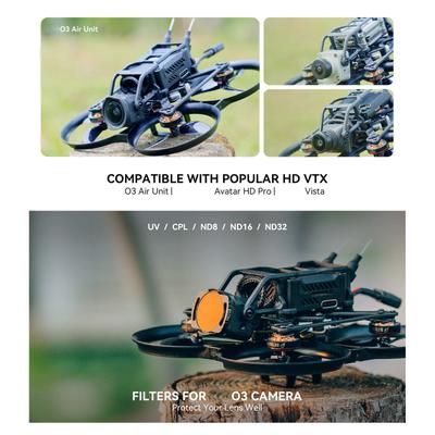 Pavo Pico Brushless Whoop Frame with VTX Bracket 90mm Wheelbase PA12 Material Light Weight for Drones
