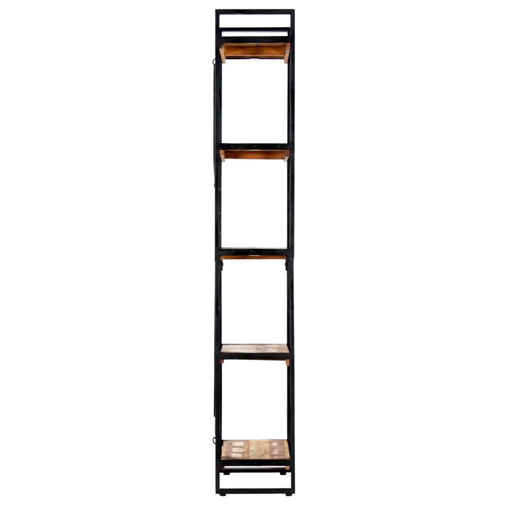 5 Shelf Bookshelf 60 X 30 X 180 Cm Reclaimed Wood Brown